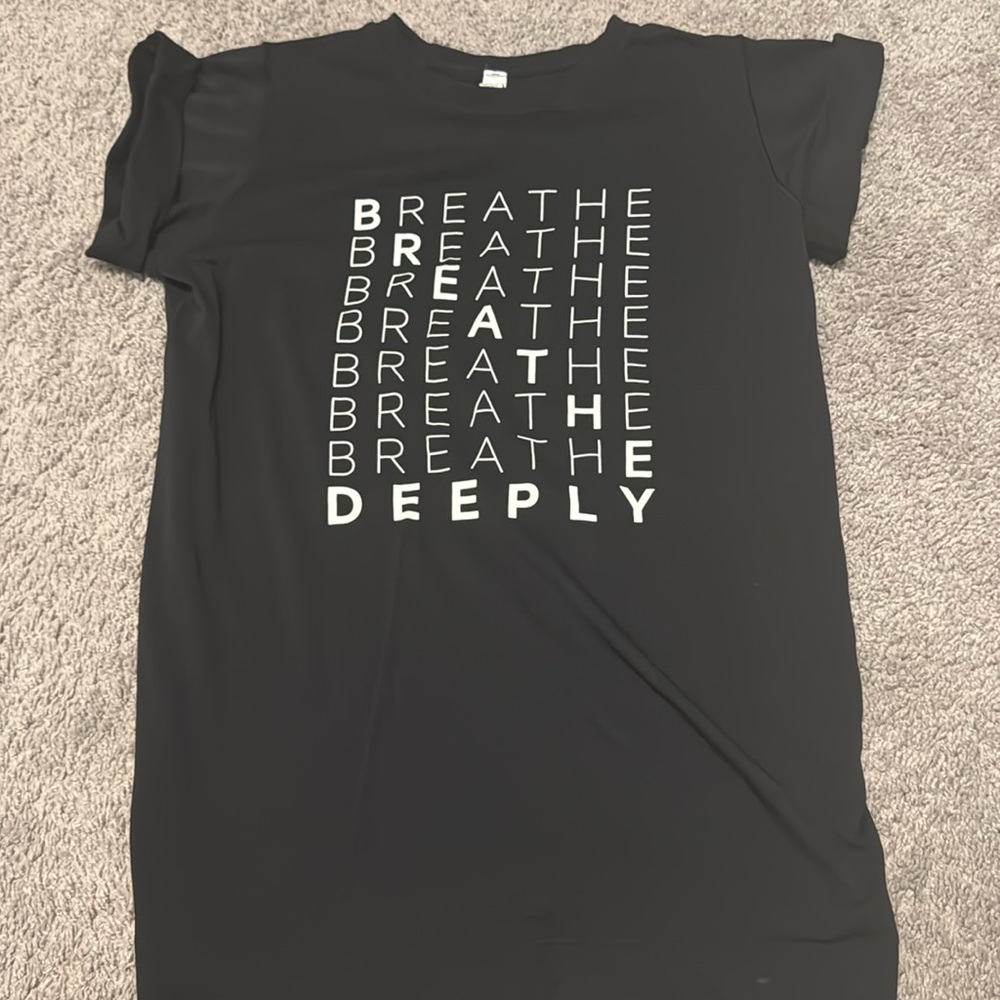Lululemon breathe deeply tee